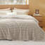 Couvre-lit de 349 g / m² pour lit - couvertures douillettes super douces, jolie petite couverture en molleton, motif à rayures plus larges-105503901-105503908
