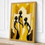 Three Ascending Figures Art Deco - Wrapped Canvas-1178077448-1178077492