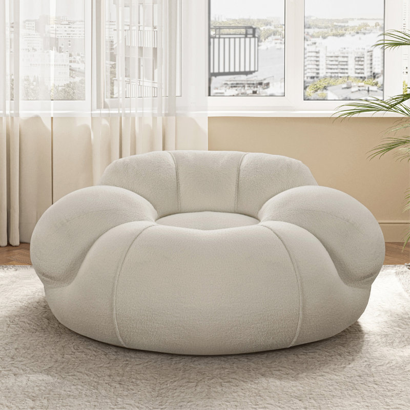 Wowmax Oversized Round Cloud Accent Chair