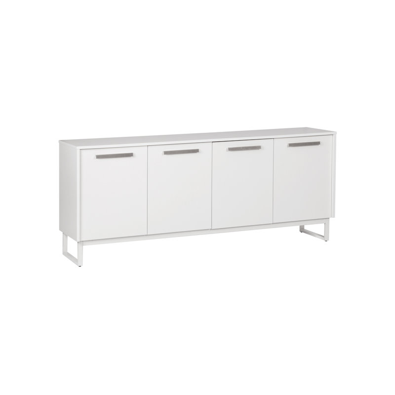 Crédence 4 tablettes Baroda, Blanc