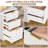 47'' Computer Desk With File Drawers And Storage Drawers-2081465566
