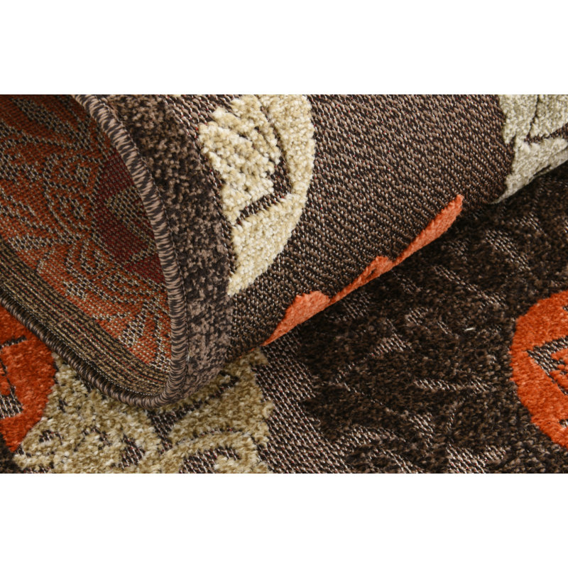 Tapis d'intérieur / extérieur brun Dalbury, Rectangulaire 8 pi x 10 pi
