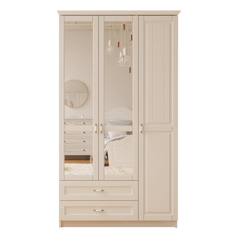 Antolin 3 Door Manufactured Wood Wardrobe