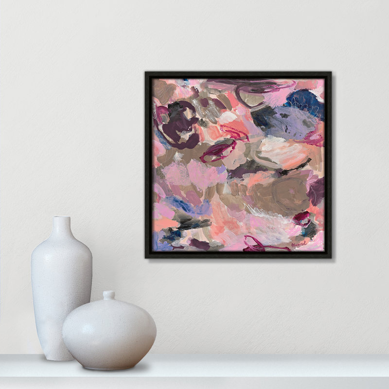 «Vineyard Evening Square» par Marisol Evora, Espresso, H 13,5 po x l 13,5 po