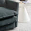 Chenille grise avec 2 sièges. Haut tissu, structure en bois robuste, canapé modulaire Seating Relaxing Seating, gris. Matériaux, salon confortable