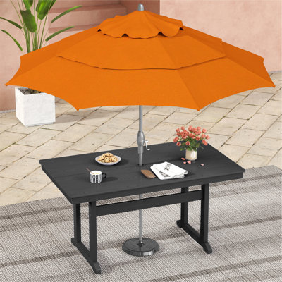 Patio Dining Table Hdpe All-weather