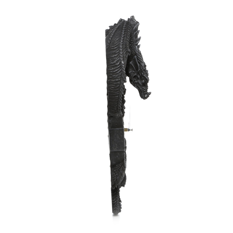 Horloge murale celtiquey sculpturale dragon