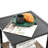 Blue Outdoor Rocking Chairs And Table - Construction, Easy Mobility 3Pcs Chair With Tabletop Color, Weave-200992160