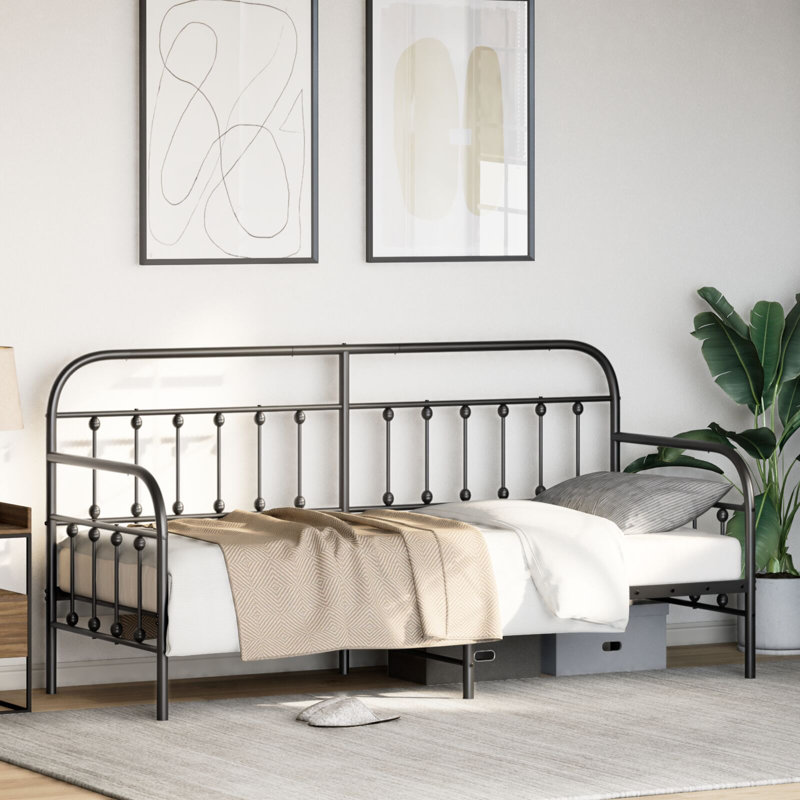 Daybed Frame Steel, 80 x 200cm, Black