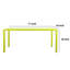 Andi 71'' Metal Outdoor Dining Table-1239485331