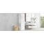 Grande armoire de rangement moderne - compartiment inclinable, tablettes réglables, capacité de 80 lb, charnières à fermeture en douceur