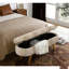 Banc de rangement repose-pieds ovale-305573848