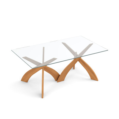 Entwine - Table rectangulaire en verre