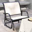 Fauteuil coulissant confortable en acier
