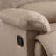 Fauteuil inclinable beige en tissu tissé-1845720040