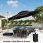 Parasol rond en porte-à-faux avec manivelle 144 po Sharayne-15067433