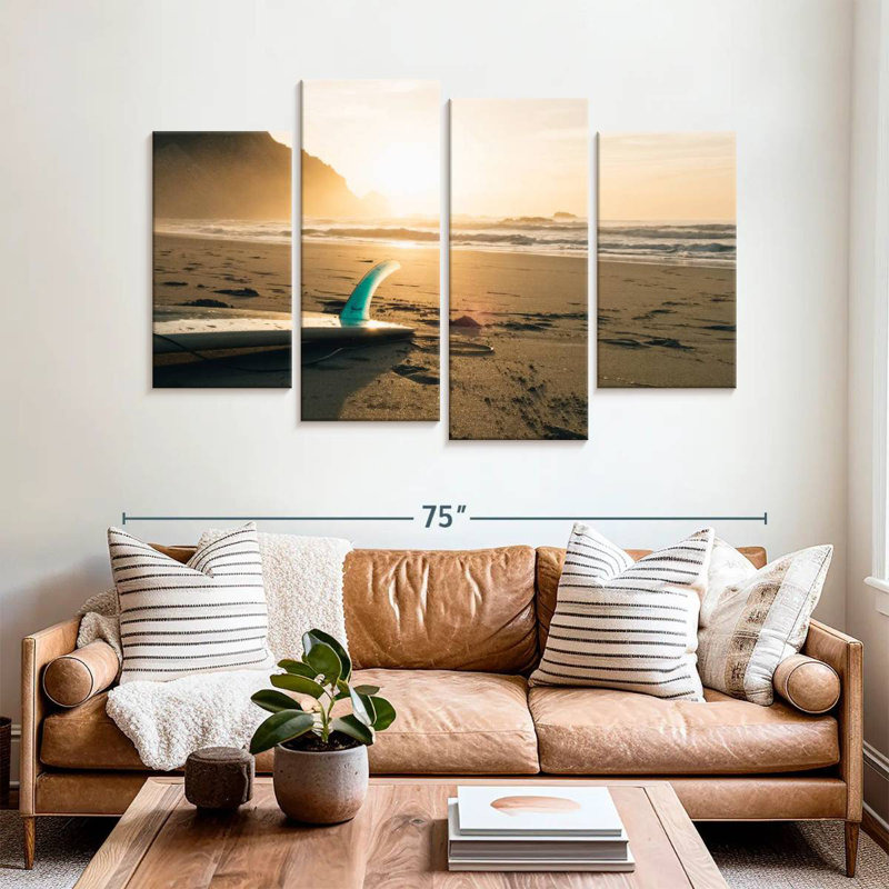 Gillard Surfboard Beach Sunrise, H 42 po x l 68 po