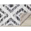 Tapis géométrique noir / beige Meridian-49701747