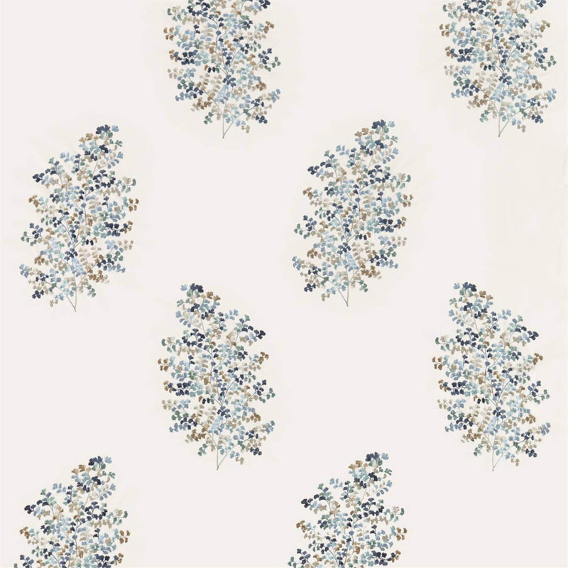 Wendell Embroidery Fabric, Indigo/Wedgwood
