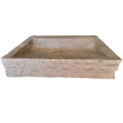 TashMart 17.5'' Stone Rectangular Bathroom Sink