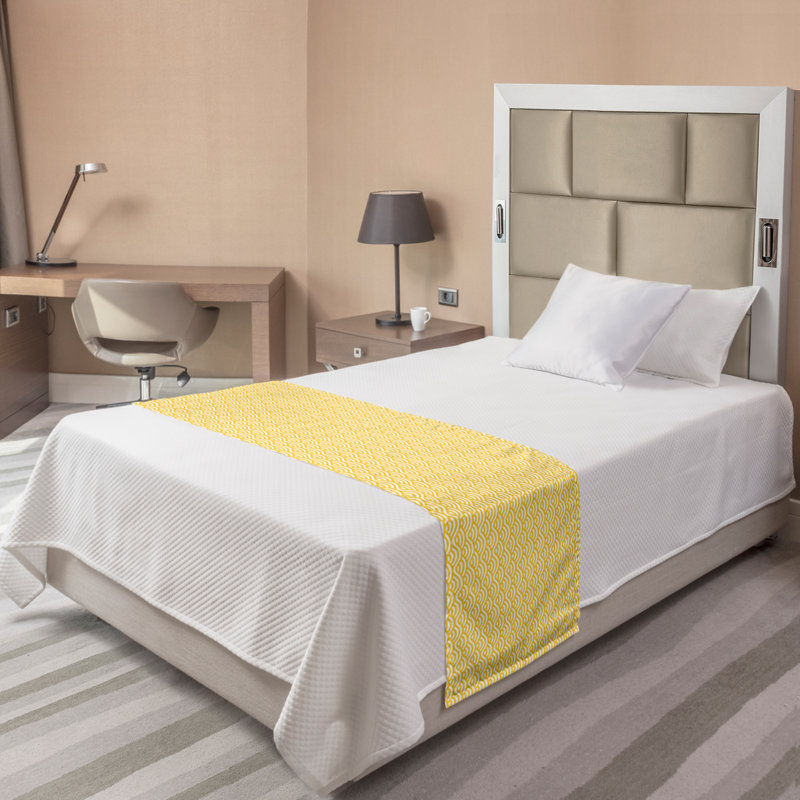 Chemin de lit en polyester Sea Ocean, Simple