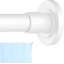 Tringle à rideau de douche réglable à tension de ressort, tringle télescopique en acier inoxydable sans perçage, résistante à la rouille et durable pour la salle de bain, le placard et la fenêtre-113031956