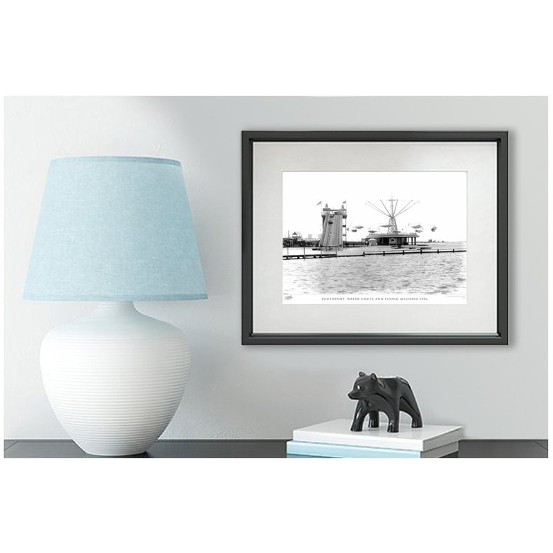 Southport, Water Chute And Flying Machine 1906 by Francis Frith - Single Picture Frame Print, 28cm H x 36cm W x 2.3cm D