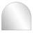 Annastaziah Stainless Steel Arch Mirror-957055636