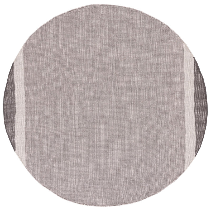 Tapis en coton tissé à la main Zoltan, Rond 7 pi