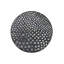 Tapis rond rond gris foncé à pois-1788880350