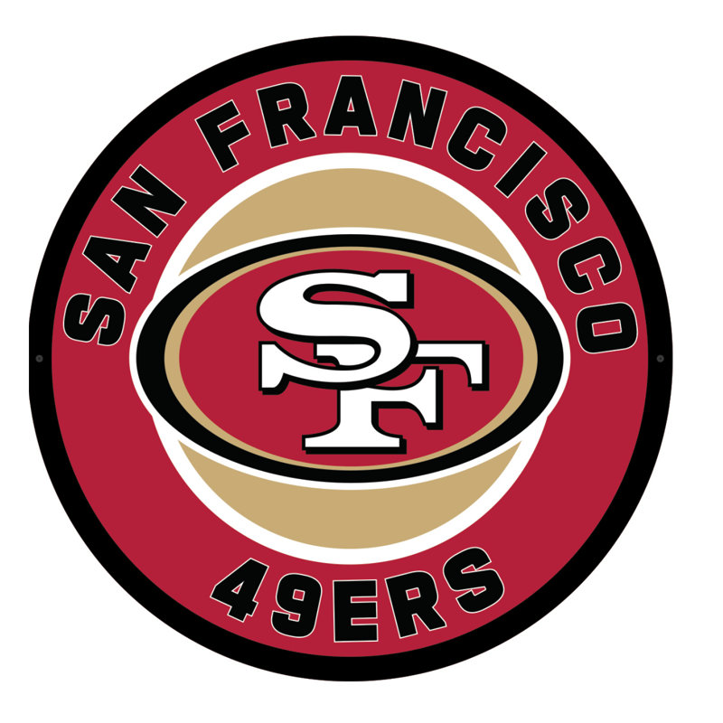 Plaque murale lumineuse NFL, 49ers de San Francisco