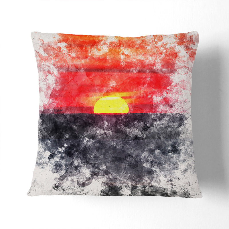 Square Cushion, 55cm H x 55cm W x 20cm D, Black