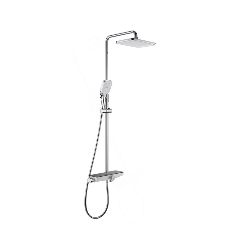 Système de douche à triple fonction comprenant des pommes de douche à effet pluie et des douches à main