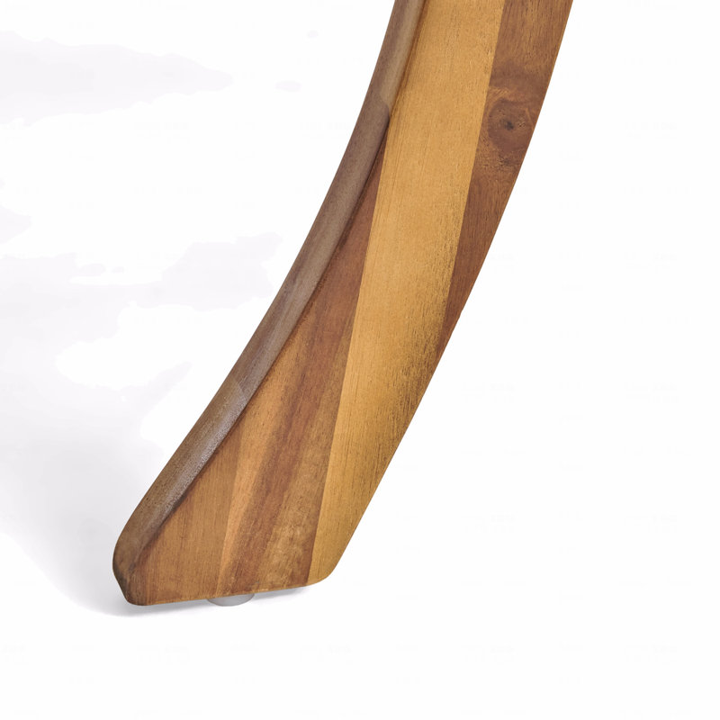 Stylish Outdoor Acacia Wood Square Dining Table With Teak Finish For Patio And Backyard