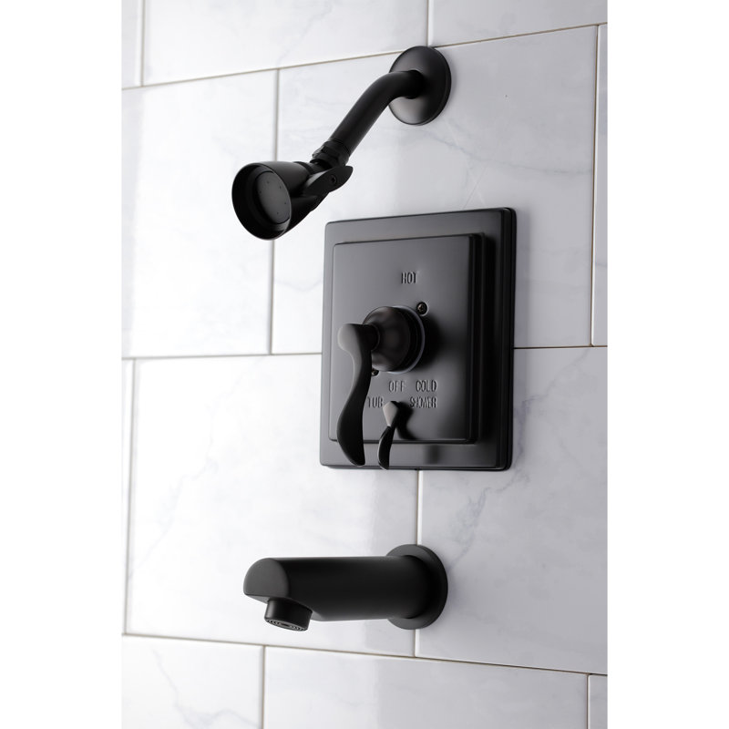 Kingston Brass Single-Handle Pressure Balanced Tub and Shower Faucet, Oil Rubbed Bronze