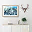 Mountain Tops in Canada in Abstract - Picture Frame Graphic Art Print-55731395-55731396