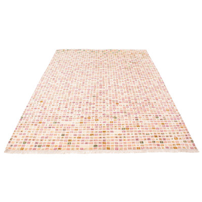 Tapis unique en laine noué à la main 8 pi 8 po x 12 pi 5 po nouvel âge Yesenia