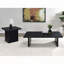 Table basse rectangulaire noire en stratifié