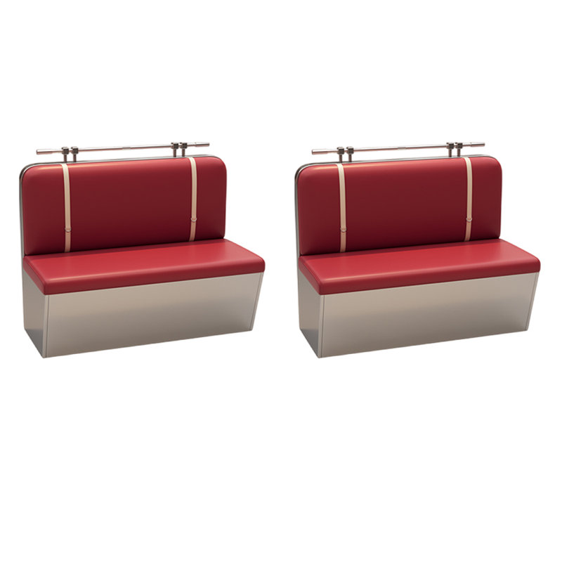 Banc rembourré en similicuir de style café Cafe