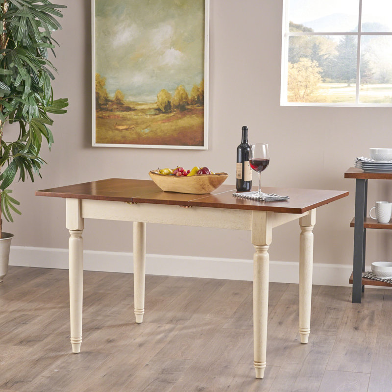 Table rectangulaire avec pieds en chêne foncé, H 29,53 po x l 28,93 po x L 49,88 po