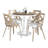 4 - Person Pedestal Dining Set-98546990-98546984-98546983