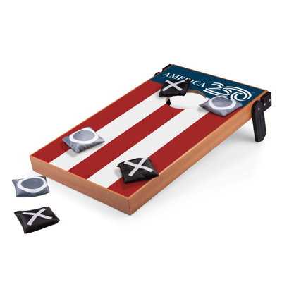 America250 Mini Bean Bag Throw Game Outdoor Cornhole Set