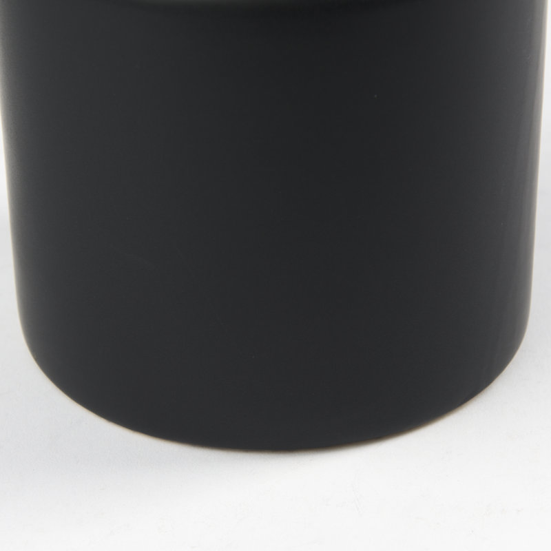 Alisme Ceramic / Porcelain Table Vase, 16" H x 6" W x 6" D, Matte Black
