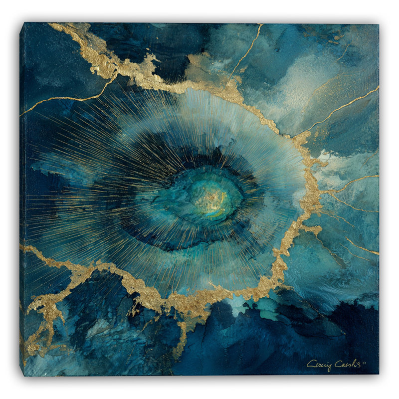 Ethereal Vortex Wrapped Canvas Wall Art