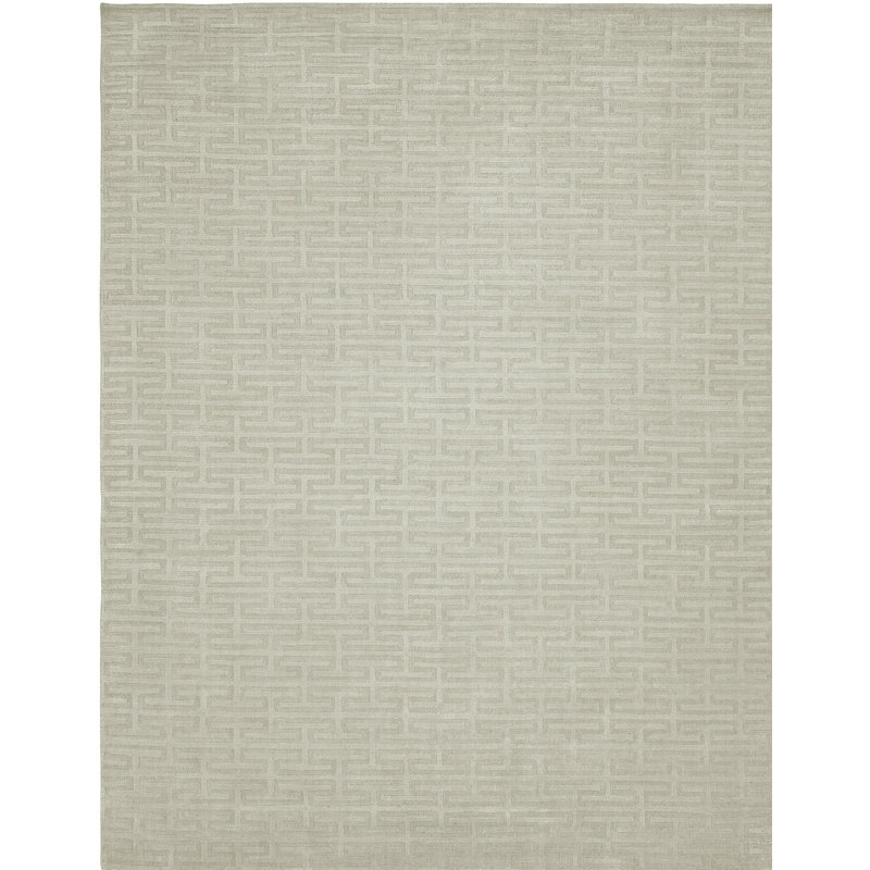 Geometric Area Rug in Gray, Rectangle 10' x 14'