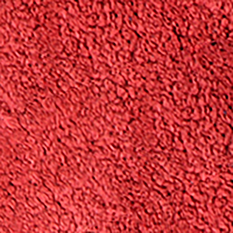 Dobrinka Bath Rug Plush 100% Cotton Mat, Unique Design, Absorbent, Quick Dry, Red, 30"(Round)