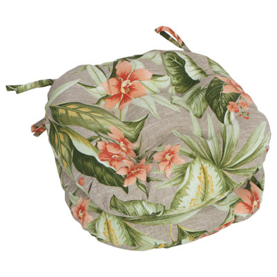 16-Inch Round Outdoor Tufted Chair Cushions (Set Of 2)