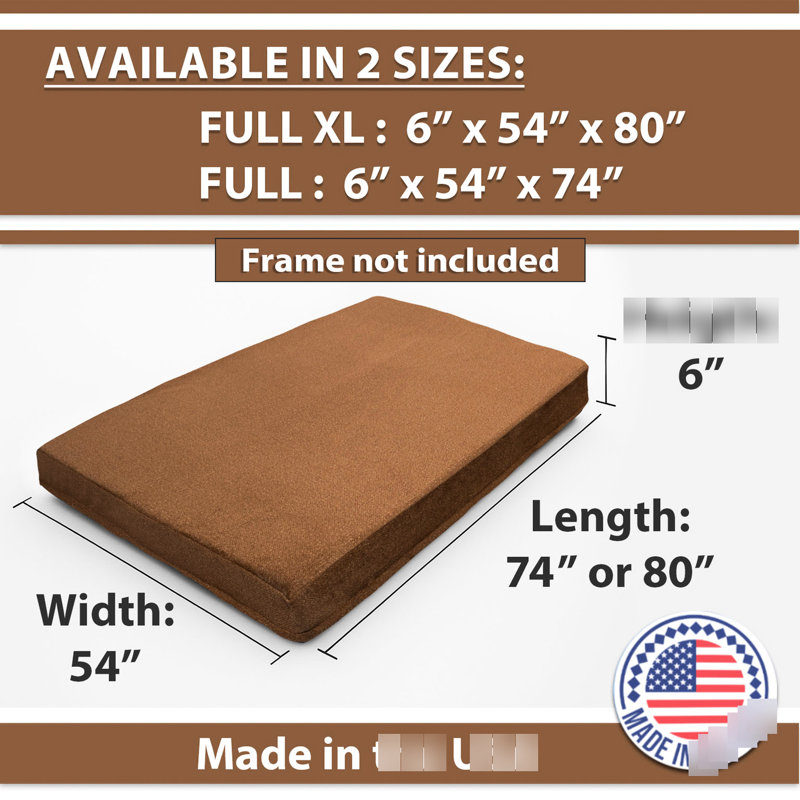 Matelas en mousse à mémoire de forme, lit double TG, housse lavable, fermeture à glissière robuste, confortable, pliable, vivant, bronze, matelas pliable avec housse amovible et fermeture à glissière. Taille, confortable pour plusieurs