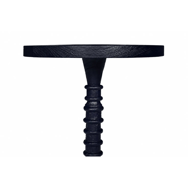 Madeline Threaded Drink Table Navy Blue, Navy Blue