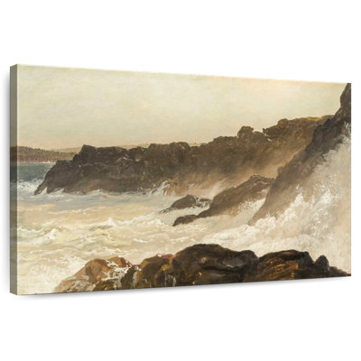 Surf Pounding Against The Rocky Maine Coast